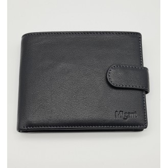 Migant Design Herren Leder Geldbörse mit RFID-Schutz 6448 Schwarz (Men leather wallet with RFID protection 6448 Black) Migant Design Herren Leder Geldbörse mit RFID-Schutz 6448 Schwarz (Men leather wallet with RFID protection 6448 Black)