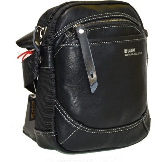 Leder-Stoff-Schultertasche Leastat 9708 (Leather-Fabric Shoulder Bag Leastat 9708) Leder-Stoff-Schultertasche Leastat 9708 (Leather-Fabric Shoulder Bag Leastat 9708)